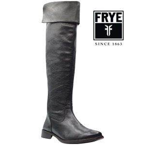 FRYE Women’s 7B Over the Knee Riding Boots - Premium Leather Grade-Brass Zipper